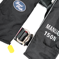 Manual 150N Inflatable Lifejacket W/Deck Harness Ce Rated!