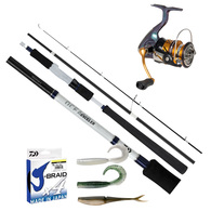 Laguna LT 4000 / Exceler Oceano 762MHFS Softbait Combo w/Braid & Softbaits 