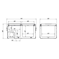 Portable Fridge Freezer Dual Zone W/App 95L 