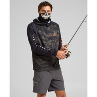 The Kraken Captain Long Sleeve Upf50+ Fishing Jersey W/Hood & Mask - Olive