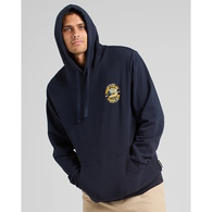 Caught Fk All Fleece Pullover Hoodie - Navy
