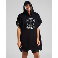 Skull Anchor Hooded Poncho Beach Towel - Black