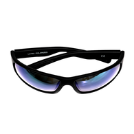 Ultra Polarised Sunglasses Tr90 Frame Matte Black W/Red Green Lens