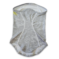 Spf50+ Sun Protection Neck Gaiter With Breathing Holes - Blue & Silver