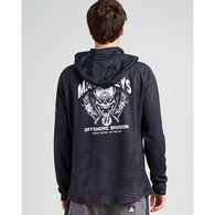 Gaffed Skull Long Sleeve Upf50+ Fishing Jersey - Black