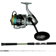 Tomcat 8000 / Tournament Concept X 792 7'9" 2-Pce PE4-6 Topwater Combo w/Braid