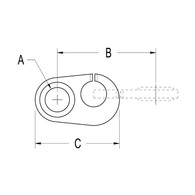 Stainless Steel Sister Clip 23 X 1.5Mm