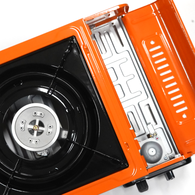 Single Burner Portable Stove (Disposable Cylinder) - Orange