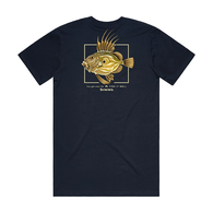 Artist Short Sleeve T-Shirt Navy - John Dory Fish It Well