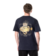 Artist Short Sleeve T-Shirt Navy - John Dory Fish It Well