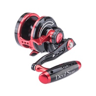 WIKI Devil Star 4000H Turbo Overhead Lever Drag Reel Black/Red