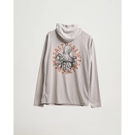 Tentacles Hooded Long Sleeve Sunshirt UPF50+ / Fishing Jersey - Stone Grey