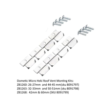 Grey Heki 2 & Mini Heki Motorhome Roof Vent Mounting Kits