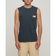 Tailgate Sleeveless Muscle Tank Singlet - Coal