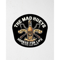 Hooked For Life Sticker - Black