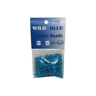 hard Blue Lumo Beads 10mm 80-Pk