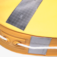 Horseshoe Lifebuoy With Solas Reflectors - Gold