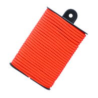 4mm x 13m Braided Rope Cord - Neon Orange