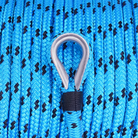 Double Braid Nylon Anchor Rope Pack 6Mm X 60M - Blue