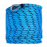 Double Braid Nylon Anchor Rope Pack 6mm x 60m - Blue