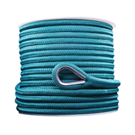Double Braid Nylon Anchor Rope Pack 12mm x 60m - Teal