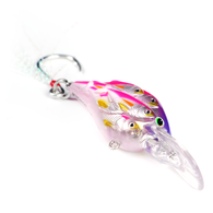 Gangsta Bibbed Single Hook Rattle Trolling Lure - 7Cm Pink