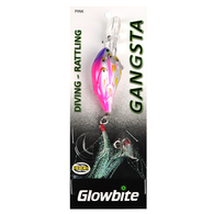 Gangsta Bibbed Single Hook Rattle Trolling Lure - 7Cm Pink