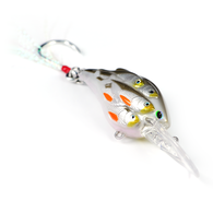 Gangsta Bibbed Single Hook Rattle Trolling Lure - 7Cm Gold
