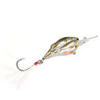Gangsta Bibbed Single Hook Rattle Trolling Lure - 7cm Gold