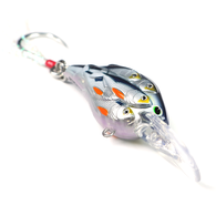 Gangsta Bibbed Single Hook Rattle Trolling Lure - 7Cm Blue