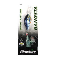 Gangsta Bibbed Single Hook Rattle Trolling Lure - 7Cm Blue