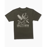 Pocket Knife Boys Short Sleeve T-Shirt - Dusty Olive