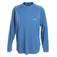 Kubota Lead The Game Marlin Long Sleeve Upf50 Sunshirt Tech Shirt - Blue