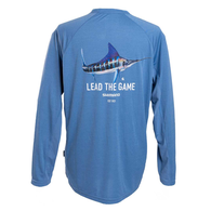 Kubota Lead The Game Marlin Long Sleeve Tech Shirt - Blue