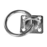 SS Square Pad Eye Plate W/Ring