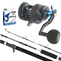 Saltist Sd 20H Reel / 20 Saltist Hyper B53-3/4 Black + Braid Combo 