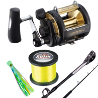 TLD 50 2-Speed / Auratus 5'6 Game Combo with 24kg Line & Lure 