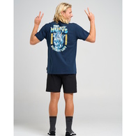 Skull Bucket List Short Sleeve Tee - Navy