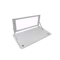Caravan Picnic Table 4Rc W/Backing Plate - White