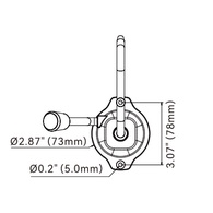Manual Flipper Galley Pump (Rocker) - White