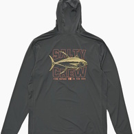 Big Game Hooded Long Sleeve Sunshirt - Vintage Black