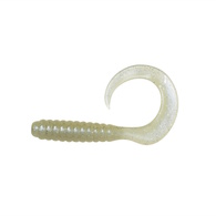 Livies Black Label Softbait 6" Curly Tail - White Warrior Glow 4-Pk