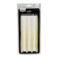 Livies Black Label Softbait 7" Eels - White Warrior 4-Pk