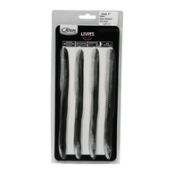 Livies Black Label Softbait 7" Eels - Silver Shadow 4-Pk