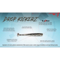 Drop Kickerz - Electric Shad Softbait 2.75"(6 Pk)