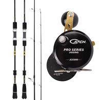 Jgx3000 Reel / Kensai Slow Pitch 6'3" Ohead Rod Combo Left Hand W/Braid
