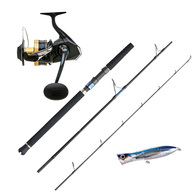 Spheros SW 14000XG A / Extraction 8'2" PE6-8 Topwater Spin Combo + Lure 