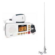 UM355 White Marine Vhf radio & 1.5m aerial  package 