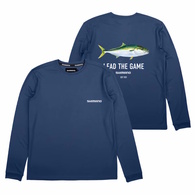 LTG Kingfish Long Sleeve Tee Shirt - Navy