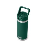 Rambler 18Oz (532Ml) Bottle W/ Straw Cap - Black Forest Green